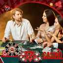 6 Pcs Casino Theme Table Centerpieces Casino Night Party Wood Tabletop Decorations Poker Chips Poker Machines Dice Spades Wooden Signs for Birthday Party Decoration