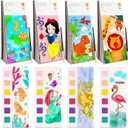 Paint with Water Coloring Books for Kids, Pocket Mess Free Watercolor Painting Sets for Kids Ages 3 4 5 6 7 8+, Water Color Paint Set Arts and Crafts Gift for Boys Girls, 4 Pack