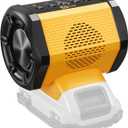 Bluetooth Speaker Compatible with DeWALT 20v Max Battery for Jobsite Camping & Festival Gifts(Battery not Included)