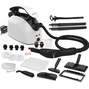 Steam Cleaner, Handheld Steamer with 21 Accessories, 248°F High-Temperature Steam for Floors, Grout, Tiles, Carpet, Cars - Portable 1.08L Tank, Child Lock, Chemical-Free Cleaning for various surfaces