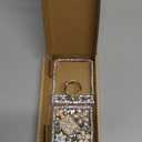 for Samsung Galaxy Z Flip 7 Case 3D Cute Handmade Sparkle Stunning Stones Crystal Diamond Bling Glitter Cover with Strap Hinge Protection & Screen Protector Case