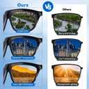 AI Smart Glasses with ChatGPT Bluetooth, Real-Time Translation, Music & Hands-Free Calls, Photochromic Lenses, UV & Blue Light Protection for Men & Women