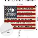 2nd Amendment USA Flag Old Glory United States of America Yard Sign Double Sided With Stake - Large, 17 Inch By 13 Inch for Military Veteran Patriotic