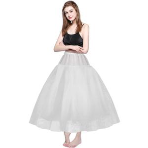 VeMee Women Wedding Petticoat Crinoline Underskirt Slips Underskirt for Women (White-hoopless Xl)