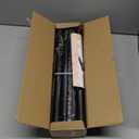 OLV Black Curtain Rods for Windows 48 to 84 Inch, 1 Inch Heavy Duty Modern Curtain Rod, Easy Install Adjustable Single Drapery Poles for Living Room, Bedroom, Farmhouse, Kitchen, Matte Black(4-7 Feet)