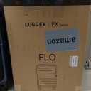 LUGGEX Carry On Luggage 22x14x9 Airline Approved, FLO5 Expandable Polycarbonate Suitcase with Front Pocket (FX-Core, Blue, 20 Inch)