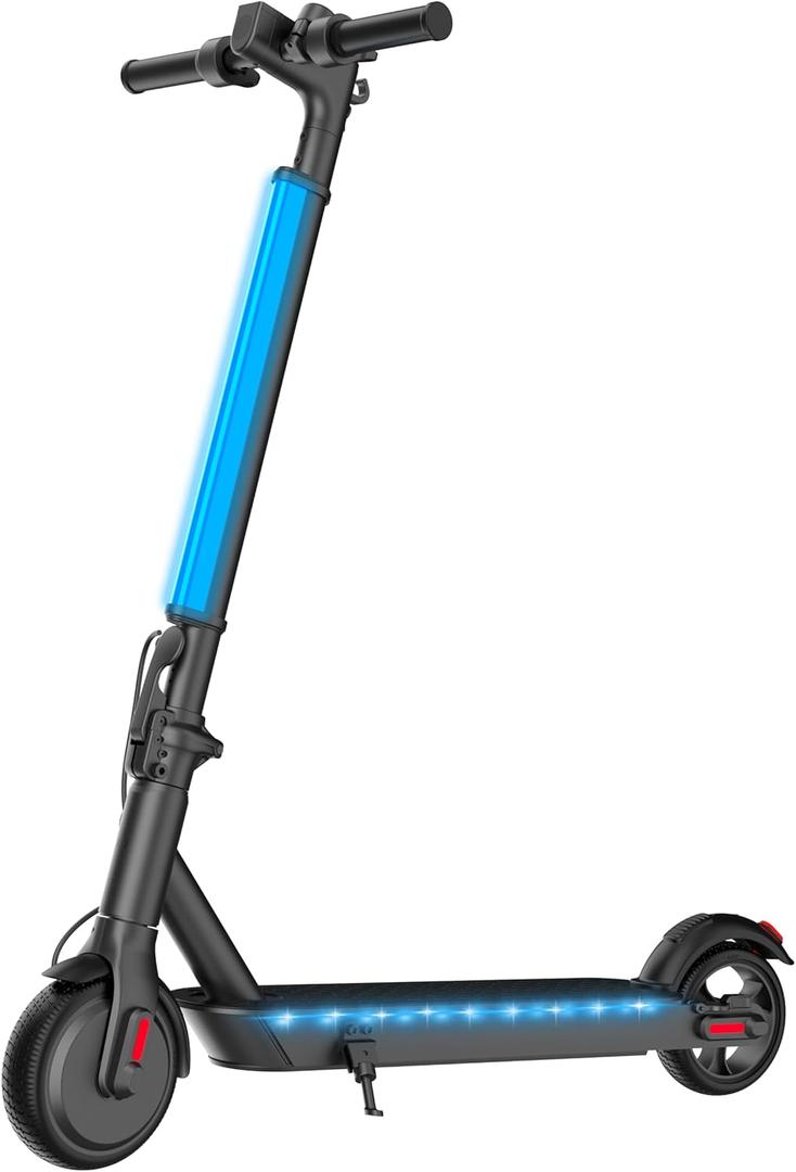 Hiboy S2 Lite Electric Scooter - 6.5" Solid Tires - Up to 10.6 Miles Long-Range & 13 MPH Portable Folding Commuting Kick-Start Boost Scooter for Teens