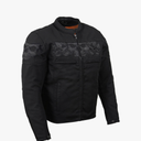 Milwaukee Leather mens Mpm1730 Black Textile Motorcycle Jacket for Men XXL