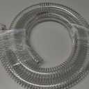 1"id-5ft PVC Reinforced Tubing Steel Wire Suction Flexible Hose Vinyl Tubing Heavy Duty PVC Vacuum Hose Drain Fuel Oil Gas Water for Marine Bilge Pump Pond Spa