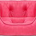 pawstrip Cute Princess Dog Bed Pink Puppy Bed for Small Dogs Breathable Cat Couch Bowknot Pet Cushion Comfortable Kitten Nest Girl Doggy Sofa, Waterproof Bottom (Fuchsia) (Medium)