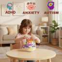 2 x Khelna Sensory Activity Ball with 20 Strings | Fidget Toy for Kids with Autism, ADHD, and Anxiety | Stress Relief Toy for Toddlers | Kids Ages 3 to 12 | Adult