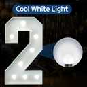 Marquee Numbers 3 Feet Tall Big Light Up Numbers 2nd 21st 26th Birthday Decorations Graduation Decorations 2026 White Anniversary Party Decor Large Cardboard Prop Backdrop Sign 2