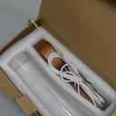 Incense Holder for Sticks, USB Powered Luminous Base, Anti-Ash Flying Incense Burner with 30 Incense Sticks, Detachable Glass Ash Catcher