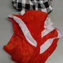 IDOPIP Women Kids Baby Girls Christmas Party Dress Xmas Red Plaid Tutu Dress with Hooded Cloak Cape Family Matching Costume (Small, White)