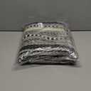 DII Braided Striped Decorative Throw Blanket, 50x60, Black