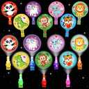 2 x Valentine's Day Gifts for Kids, 28 Pack Valentine's Day Cards for Kids Classroom with Animal Finger Lights, Glow in the Dark Light Up, Toys Bulk Party Favors, School Exchange Prize