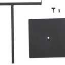Polmart Countertop Adjustable Display Stand Stand for Purses/Handbags, Wreaths, Wigs, Hats and Crafts (T-Stand, Black)