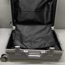 feilario 20" Aluminium Frame Hardside PC Carry on Luggage - Wide Handle Double Spinner Wheels Suitcase with TSA lock