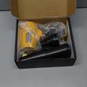 Cordless Leaf Blower for DeWALT 20V Battery,580000RPM Brushless Turbo Jet Blower with 3 Nozzles, Lightweight Handheld Blower for Patio, Lawn, Yard, Leaves, Dust, Garage & Snow Cleaning (No Battery) (Yellow)