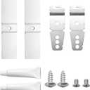 2 Pack Granite Dishwasher Mounting Bracket Kit Fits for All Solid Surfaces, Quartz, Corian, Granite, and Marble Countertops, Dishwasher Mounting Clips with Screws Replace 8269145 AP6012289