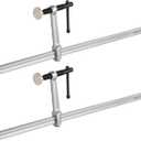 MAXPOWER F Clamp 24 inch, Heavy Duty Clamps for Welding, Max Jaw 24-inch, Throat depth 4-3/4 inch, Pack of 2