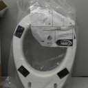 Carex Toilet Seat Riser, Round Raised Toilet Seat Adds 3.5 inches to Toilet Height, for Assistance Bending or Sitting, 300 Pound Weight Capacity Toilet Riser