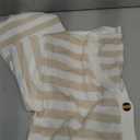 Saodimallsu Womens Striped Cardigan Sweaters Cropped Fall Button Open Front Long Sleeve Knit Sweater Coat with Pockets XXL