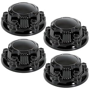 Black Hub Caps Chrome 6 Lug Chevy Center Caps 4 PCS for 2005-2013 Silverado 1500 2007-2013 Tahoe Avalanche Suburban 1500 Replacement for 15067578 15067580