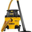 DEWALT 9 Gallon STEALTHSONIC Ultra Quiet Poly Shop Vacuum Wet/Dry, DXV09P-QTA Noise Reduction Vac for Shop, Heavy Duty Shop Vacuum for Jobsite/Workshop, Reduce Motor Noise, Yellow
