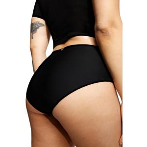 LEAKPROOF2.0 Seamless Mid Waist Brief Period Underwear for Women | Period Panties Holds 6 Tampons | Incontinence Leak Proof Underwear (S/M, Black)  