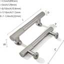 khtumeware 3-1/2 Inch(89mm) Hole Center 10 Pack Brushed Satin Nickel Cabinet Pulls Heavy Duty Soild Kitchen Drawer Handles Cabinet Hardware for Cupboard Drawer Handles Dresser Pulls