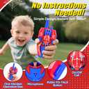 Vvinca Spider Walkie Talkies for Kids Toys Ages 3 4 5 6 7 8 9 10 Boys Girls 2 Pack Superhero Toys Lanyard Long Range Clear Sound Outdoor Game Camping Gear Spy Gadgets & Easter Christmas Birthday Gifts