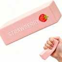 Butter Squishy, Butter Slow Rising Squishy, Butter Stick Squeeze Balls for Stress Relief, Soft Pressure Sensory for Adults, Squeeze Toys (1Pc, Strawberry Stick)