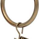 Ivilon Drapery Curtain Clip Rings - Clips Ring for Panels 1.7", Set of 14 Warm Gold