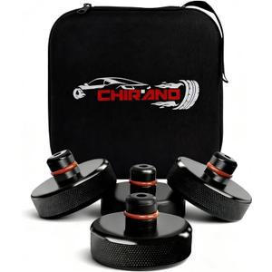Chirano Lifting Jack Pads Compatible with Tesla Model 3/S/X/Y/Y Juniper, 4 Pucks with a Storage Case, Accessories for Tesla Vehicles 2013 to 2026