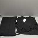 PRETTYGARDEN Women's 2 Piece Sets 2026 Fall Long Sleeve Crop Tops Wide Leg Pants Matching Outfit Tracksuits Spring Clothes (X-Large, Black)