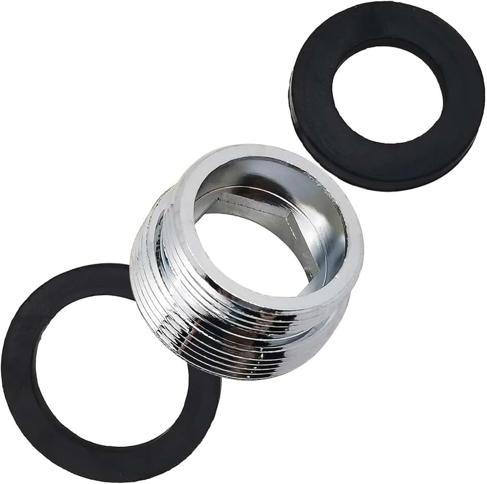 2pcs Faucet Aerator Adapter,20mm Male To 22mm Male Fine Thread Brass Sink Faucet Adapter for Connecting