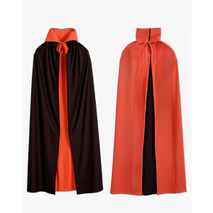 55''Adult Cloak Capes with Tattoo Scar Reversible Costume Women Men Cloak Red and Black Cape Costume Supplies Dress Up