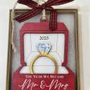 Wedding Gifts, Mr & Mrs Ornament 2025 - First Christmas Mr and Mrs Ornaments Gifts Wedding Ideas for Newly Wed, Bride, Future Mr & Mrs - Just Married Wood Ornament 2025 (The Year)