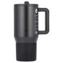 HydroJug Sport - Stainless Steel Tumbler with Straw, Vacuum Insulated, 40oz Leakproof Water Bottle, Ergonomic Design, Reusable, Dishwasher Safe, Rubber Base, Durable for Gym or Outdoors, Black Leopard