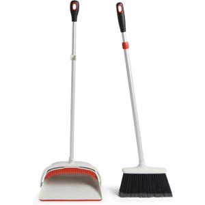 OXO Large Upright Sweep Set, Off-white, 8.5" - 12"
Kitchen And Home Floor Sweeping, Extends Up To A Full-Sized Broom, Compact Storage, Flagged Bristles