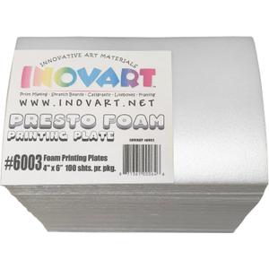 Presto Foam Printing Plates Econo Pack, 4"x6", 100 Sheets