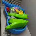 Step2 Rain Showers Splash Pond Water Table, Kids Water and Sand Activity Sensory Playset, Summer Outdoor Toys, 13 Piece Water Toy Accessories, For Toddlers 1.5+ Years Old, Blue & Green