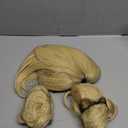 ColorGround Blonde Cosplay Wig and 2 Detachable Buns with Clips