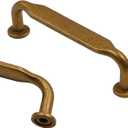 Asidrama 10 Pack 3 Inch(76mm) Antique Brass Kitchen Cabinet Handles, Cabinet Pulls Kitchen Cabinet Hardware for Cupboard Drawer Pulls (3" Hole Center)