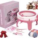 Cyllde Knitting Machine, 40 Needle Knitting Machine with Wool Yarn and Accessories, Suitable for Knitting Scarves, Dolls, Hats, Etc., Fashionable Small Items, Gifts for Friends and Family (Q40)