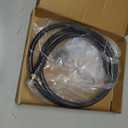 EATAKWARD High Pressure Hydraulic Hose 6' 10000 PSI, CH-604 Coupler, 3/8" NPT Thread Hydraulic Hose Assembly, 1/4" ID x 6 Feet (Black)