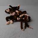 Hungdao Pack of 6 Hanging Monkey Stuffed Jungle Animal Toy with Hook and Loop Jungle Party Hanging Decorations for Kids Classroom Birthday Party Decorations(24 Inch, 32 Inch)