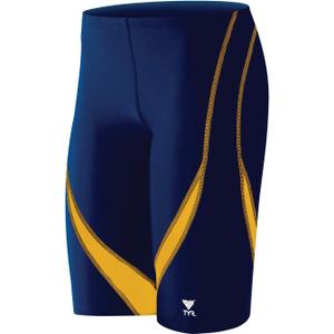 TYR Mens Alliance Splice Jammer Swimsuit (26, Navy/Gold)