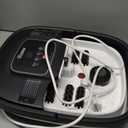 HOSPAN Collapsible Foot Spa with Heat, Bubble, Red Light, and Temperature Control, Foot Bath Massager with 8 Shiatsu Massage Rollers, Pedicure Foot Spa for Relaxation and Stress Relief, Black